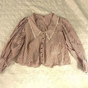 Free people balloon sleeve blouse